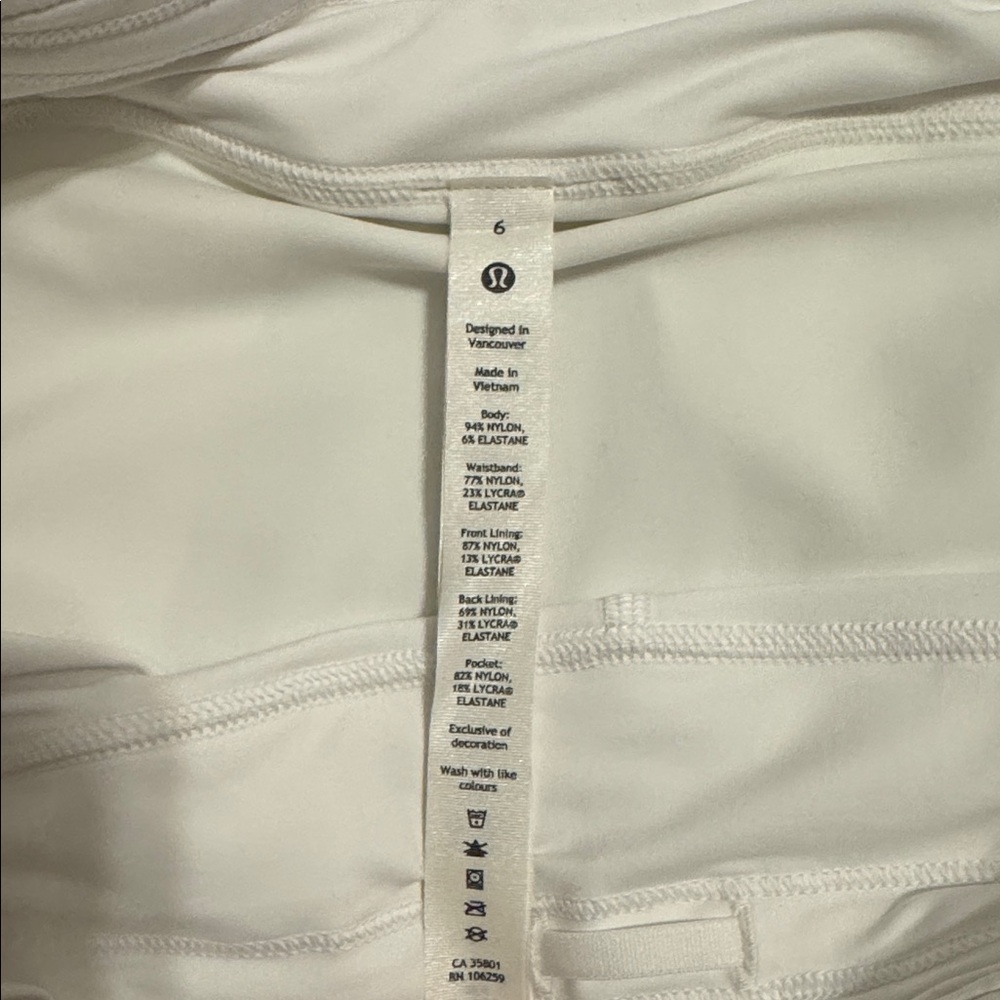 lululemon Pace Rival Mid-Rise Skirt-White - Picture 6 of 8